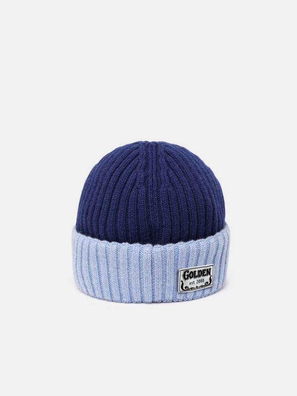 Ansaldo blue wool beanie  