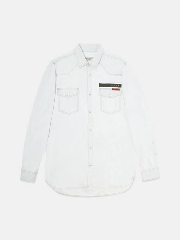 Axel shirt in pale denim
