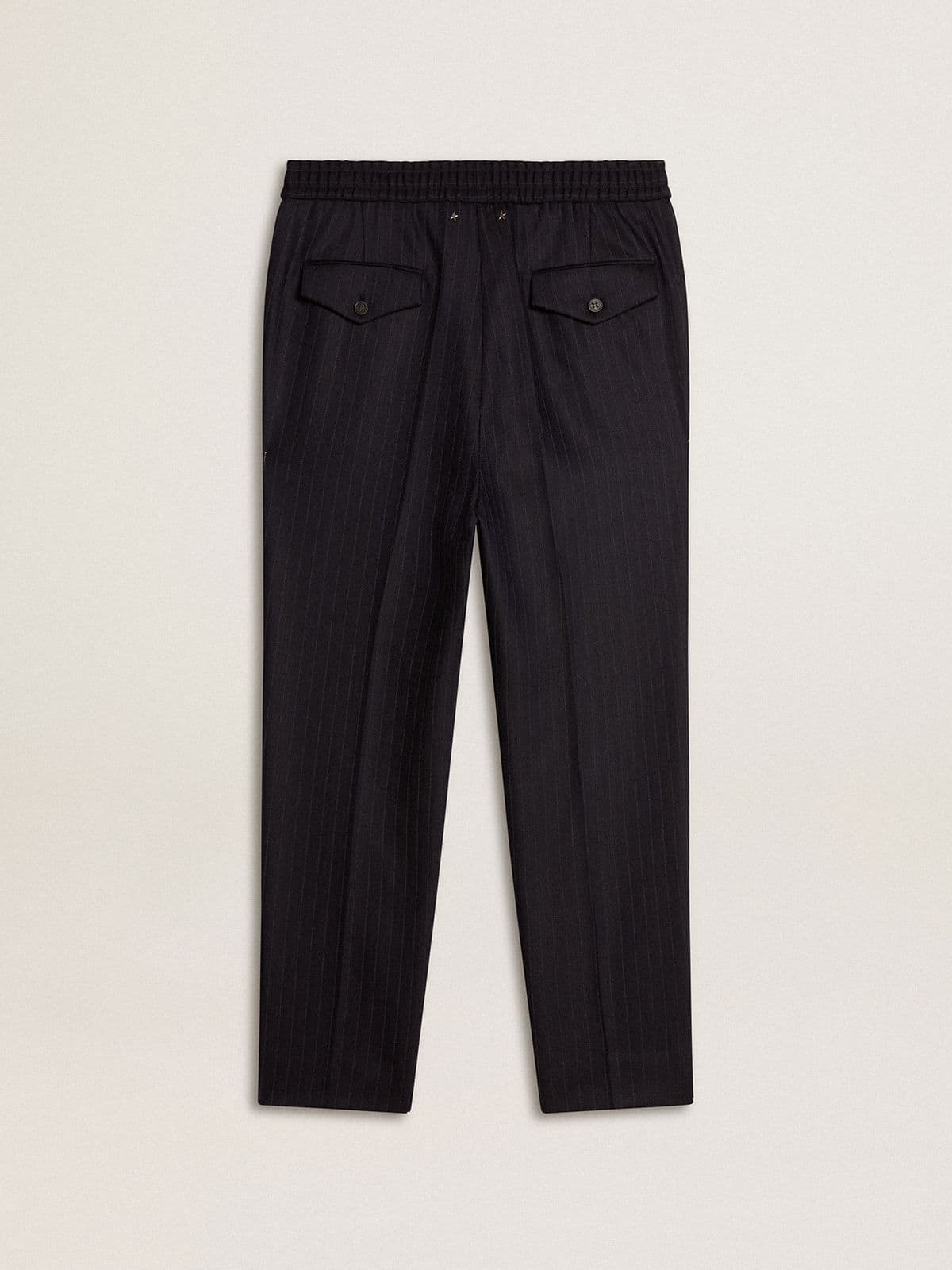 Golden Goose - Men's wool pants with vertical thin stripes in 