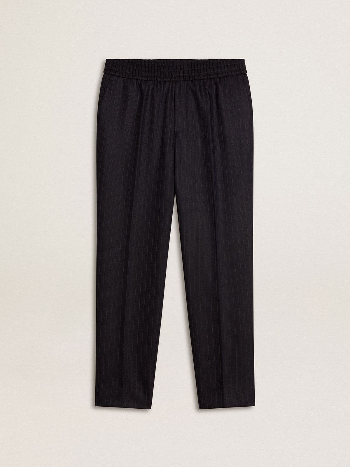 Golden Goose - Men's wool pants with vertical thin stripes in 