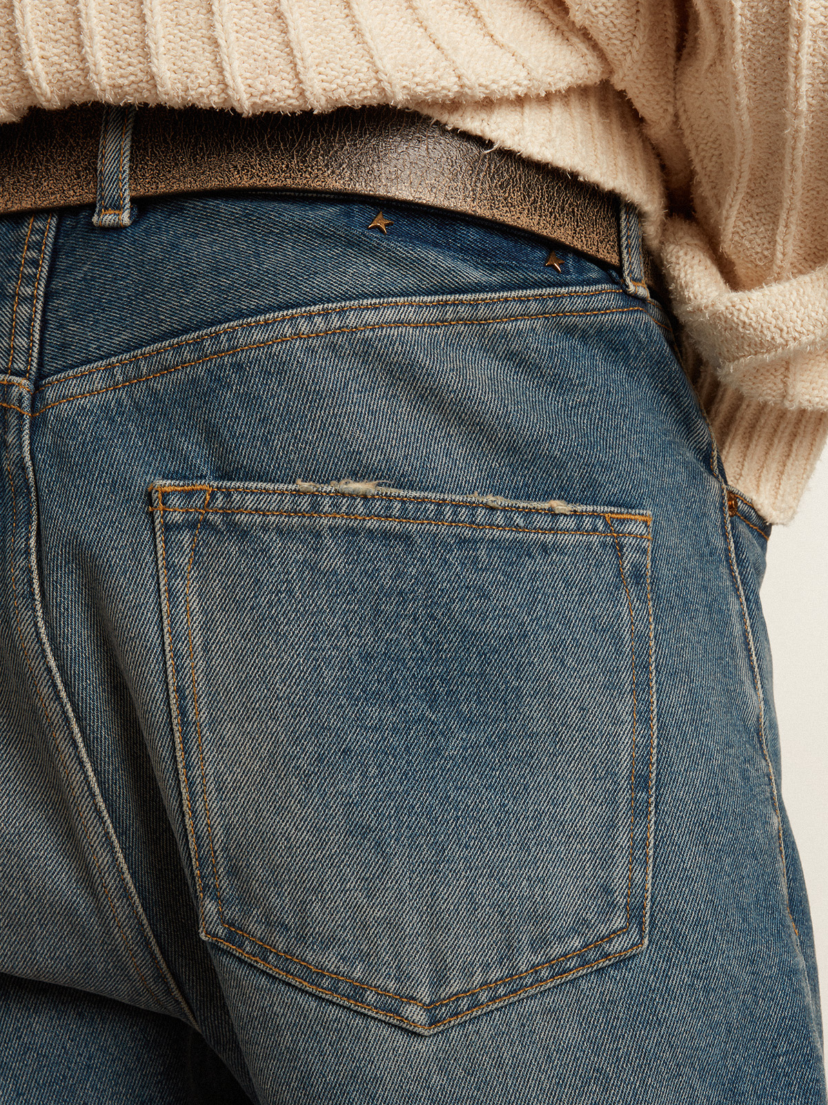 Golden Goose - Men's slim fit jeans with medium wash in