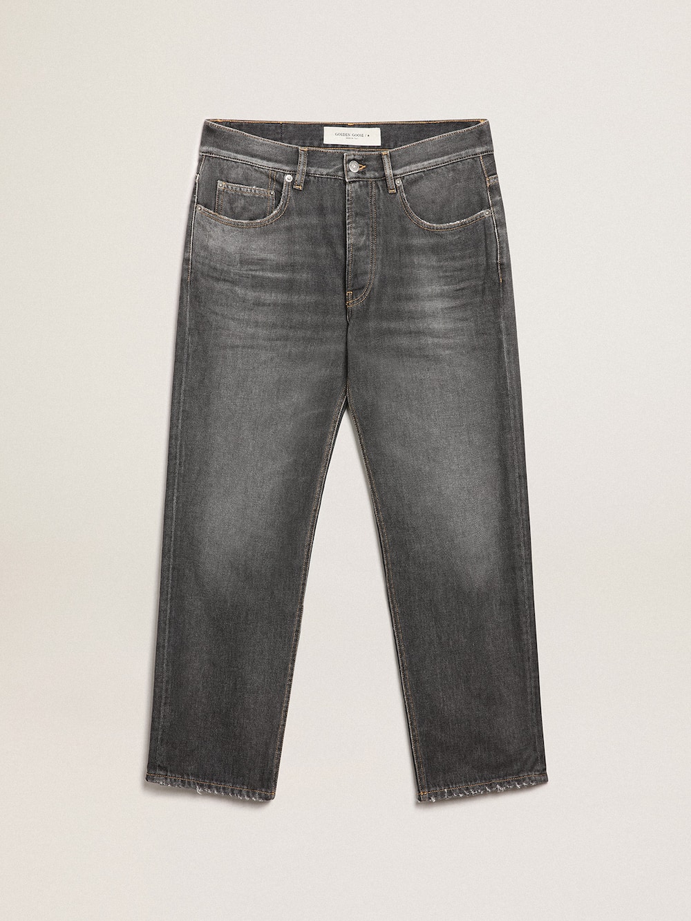 Golden Goose - Schwarze Slim-Fit-Jeans mit Medium-Wash in 