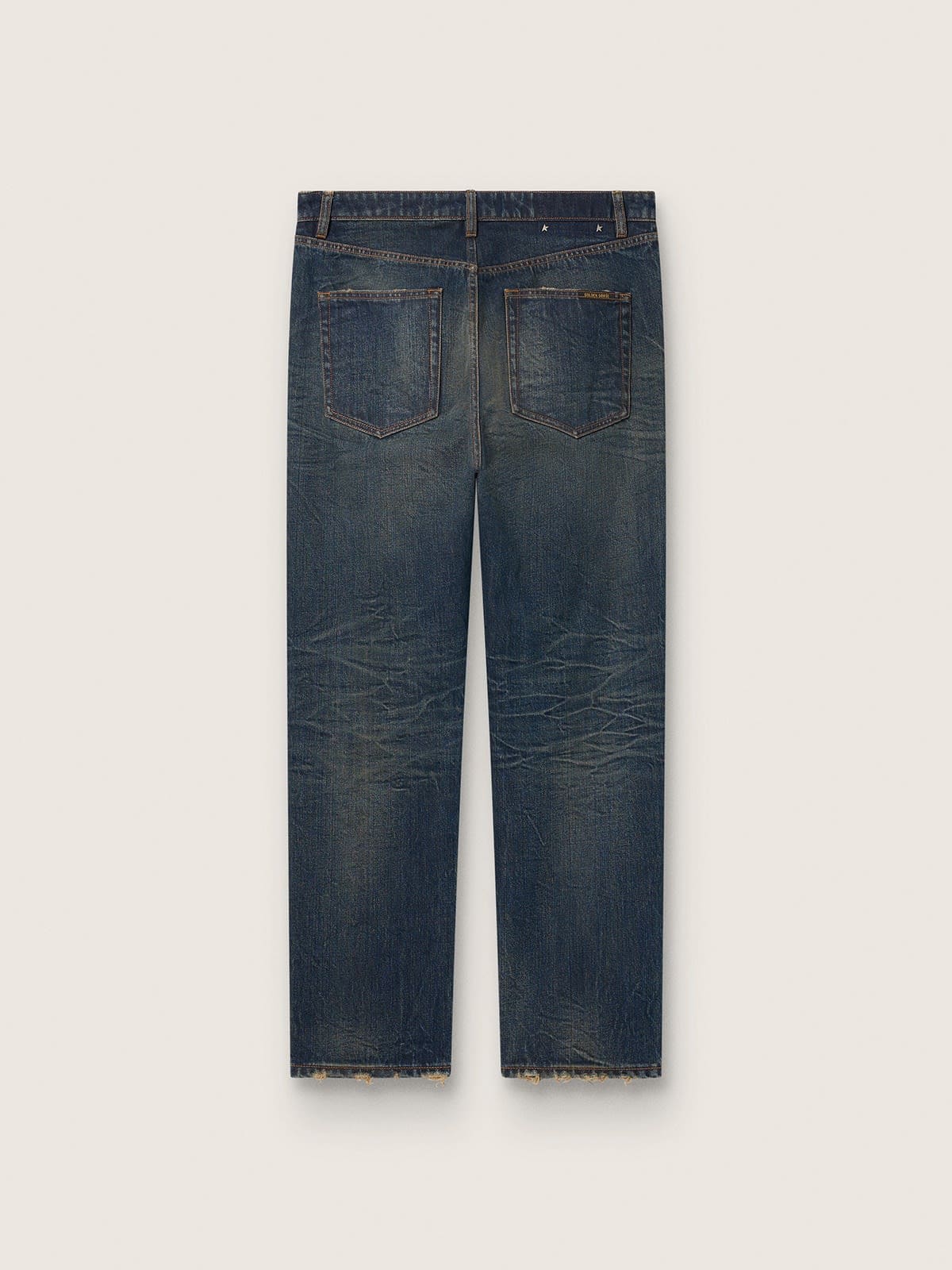 Golden Goose - Pantalone da uomo in denim effetto washed in 