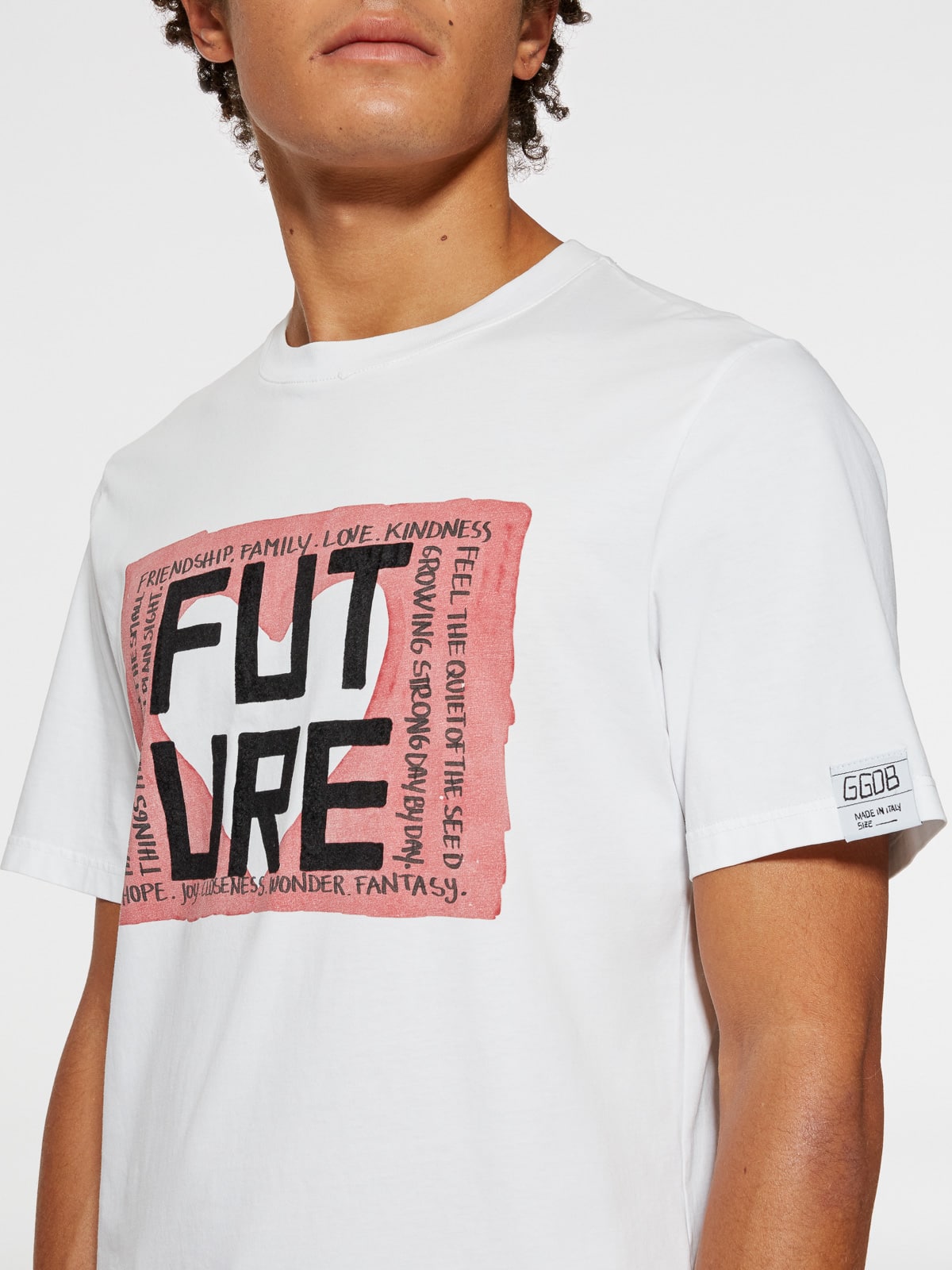 Golden Goose - White Adamo T-shirt with Future print in 