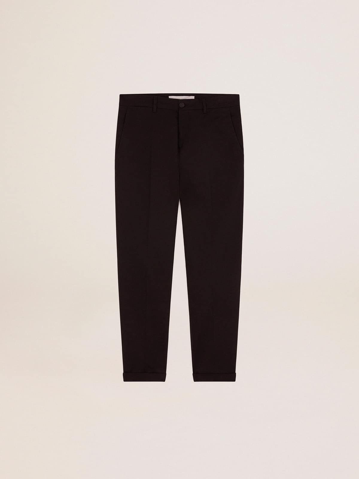 Golden Goose - Men's black cotton chino pants in 
