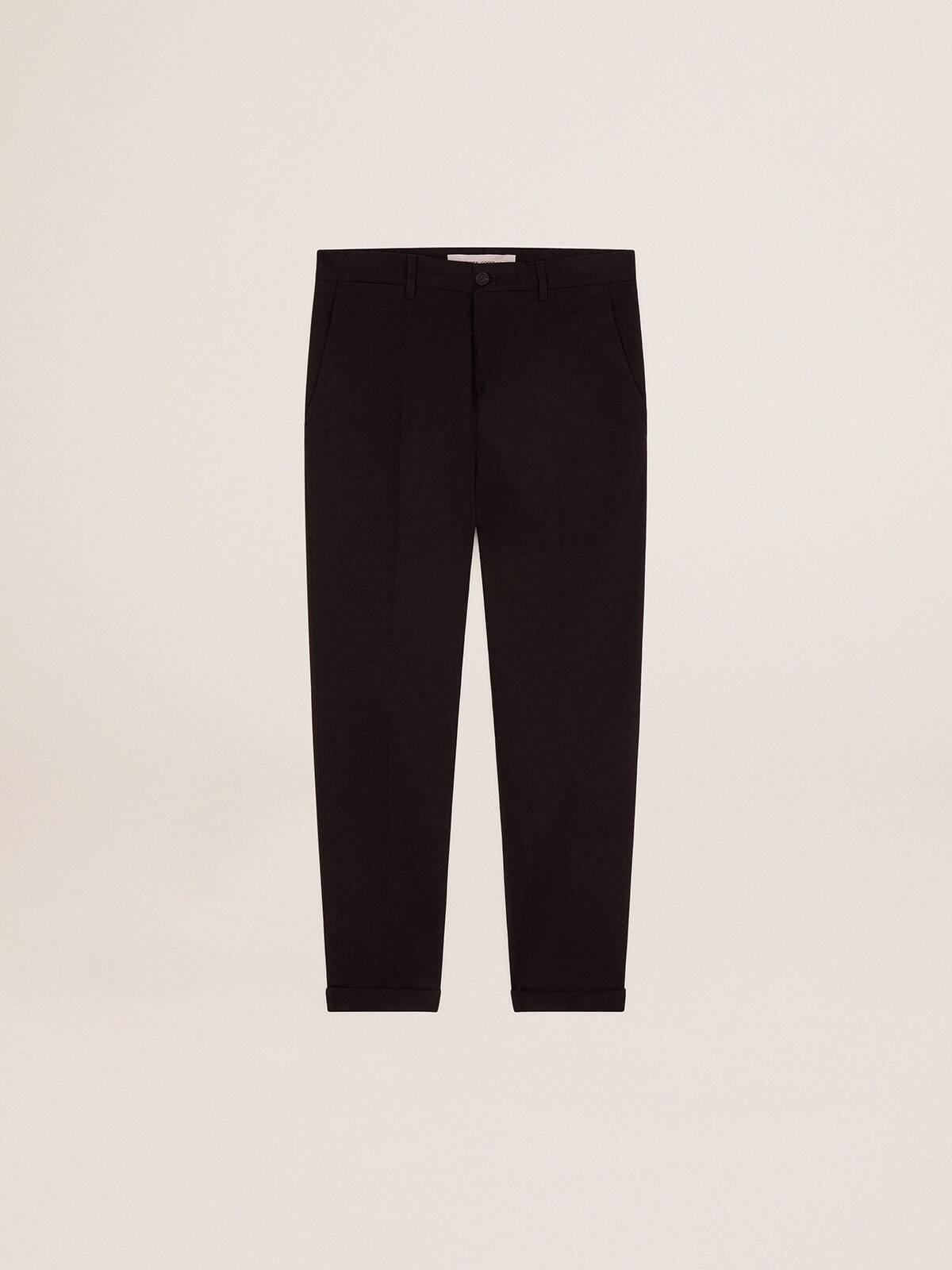 Golden Goose - Men's black cotton chino pants in 