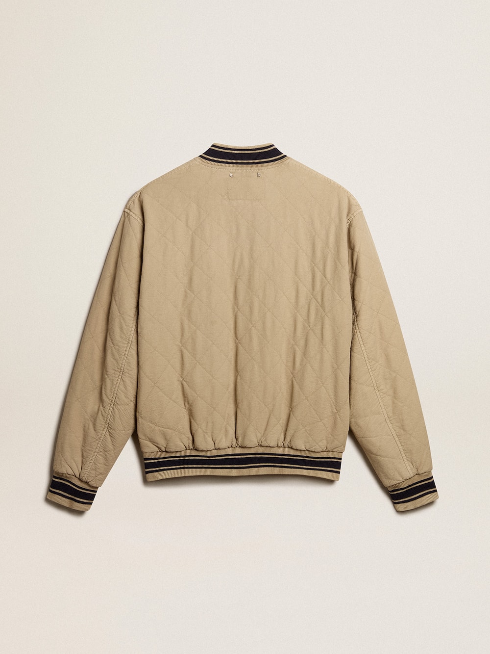 Golden Goose - Khaki-colored quilted cotton bomber jacket in 