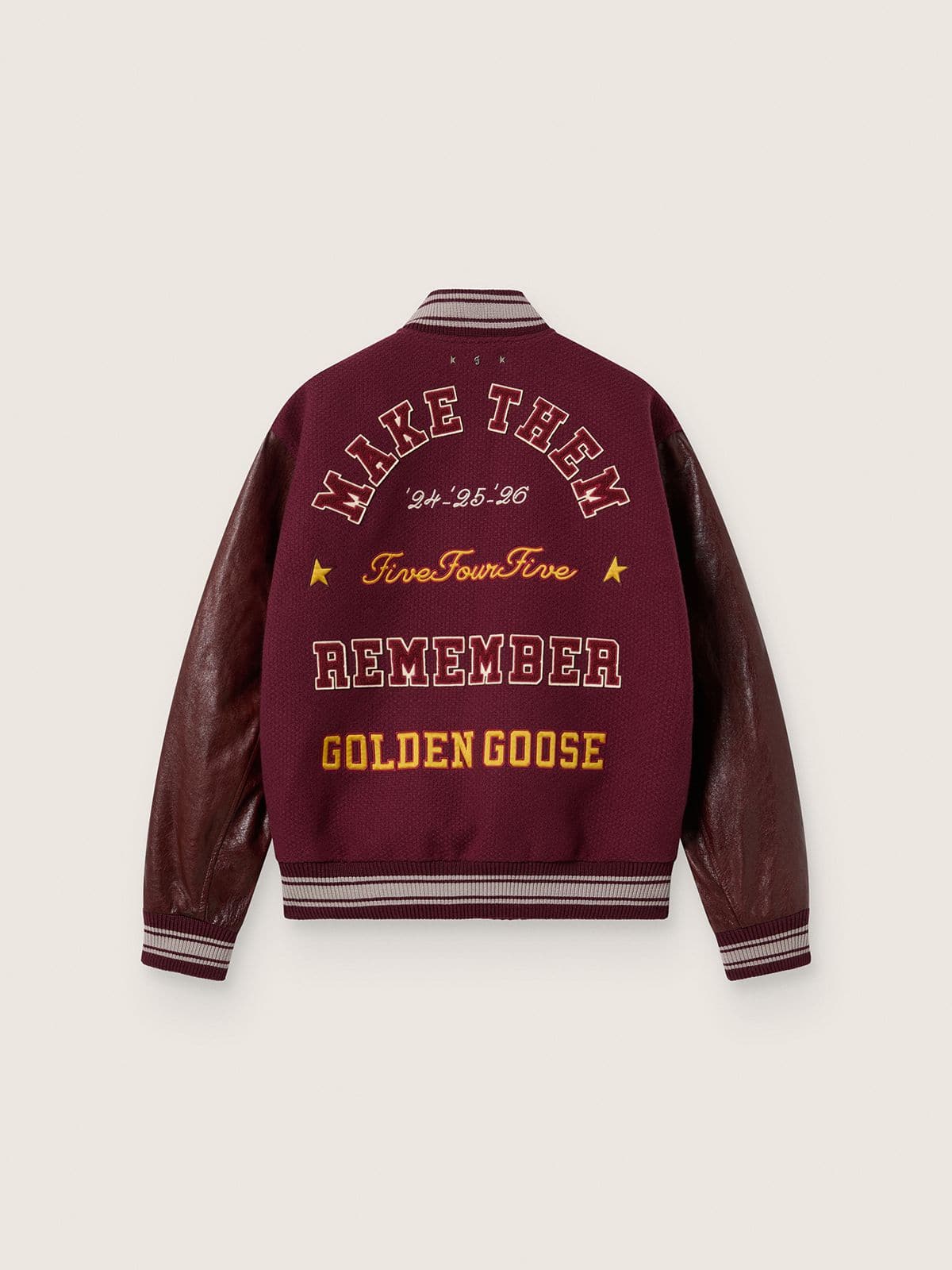 Golden Goose | FiveFourFive Cazadora bomber de hombre oversize burdeos