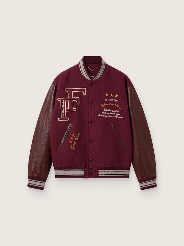 Golden Goose Golden Goose | FiveFourFive Men's oversize burgundy bomber jacket Coats & Jackets burgundy man