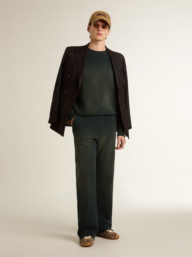 Golden Goose - Blazer negro de hombre de cierre cruzado con botones in 