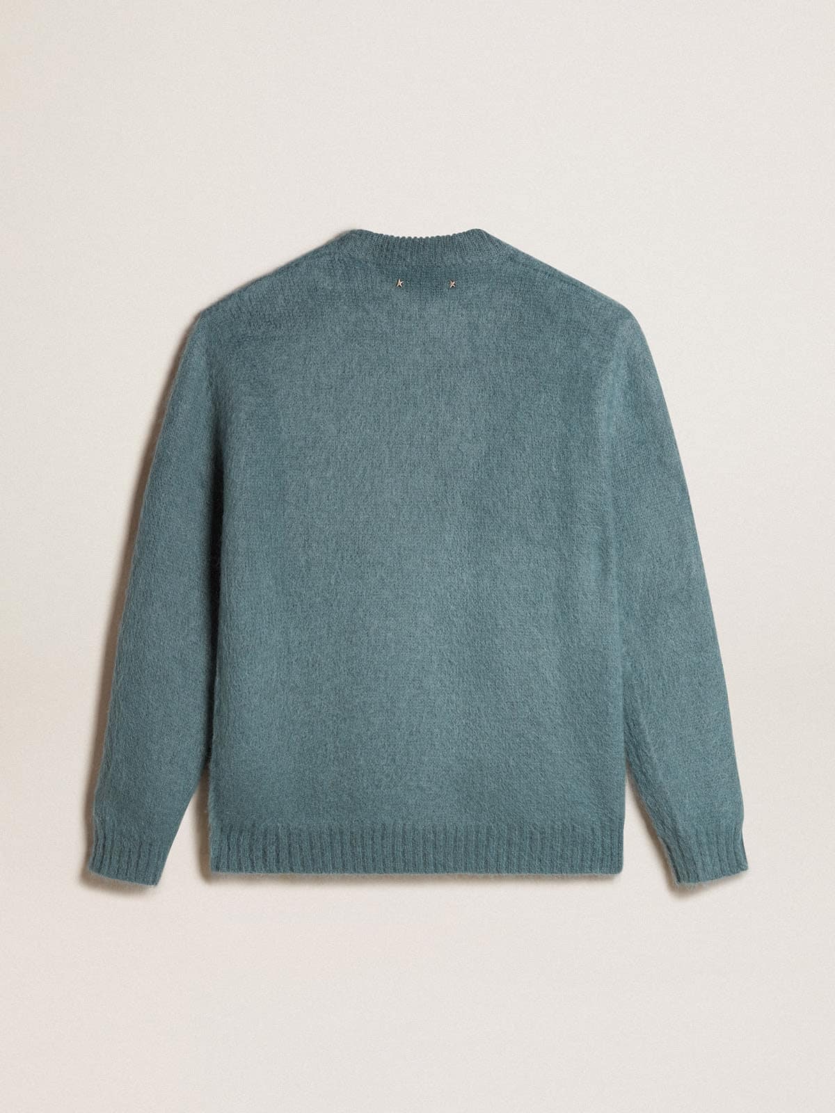 Golden Goose - Maglione in mohair color azzurro polvere in 