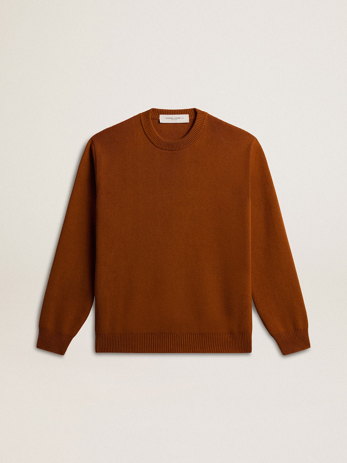 Golden Goose - Men's crew-neck sweater with logo on the back in 