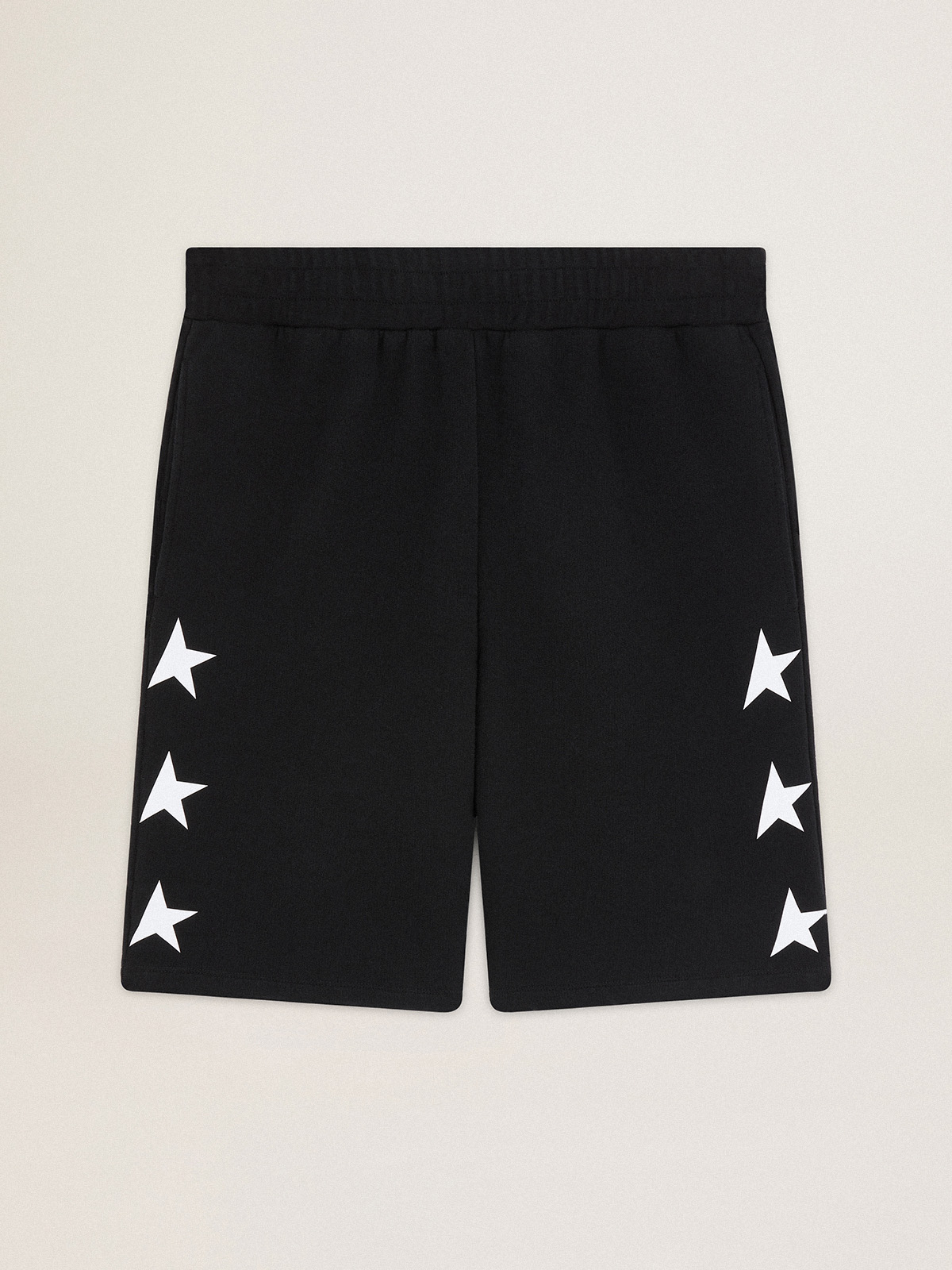 Bermuda homme couleur noire avec étoiles blanches — Golden Goose