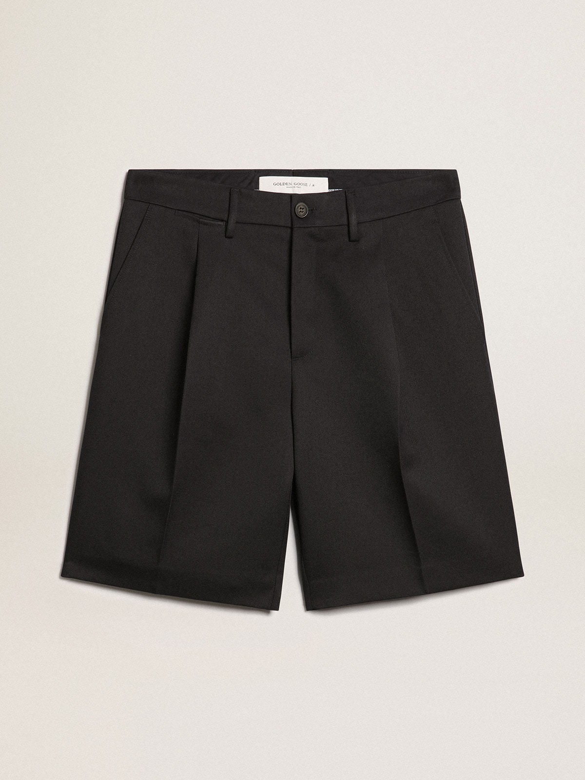 Golden Goose - Men's bermuda shorts in dark blue wool in 