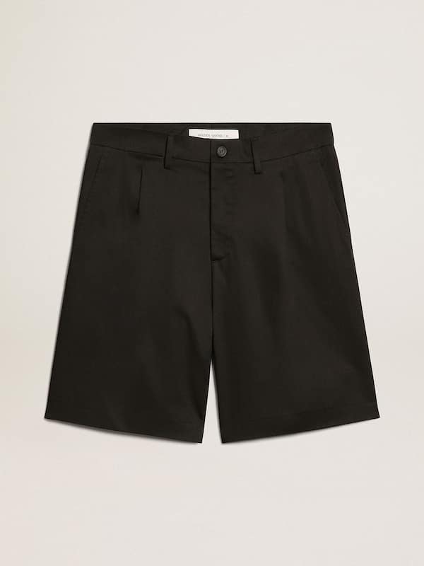Golden Goose - Bermuda shorts in black cotton in 