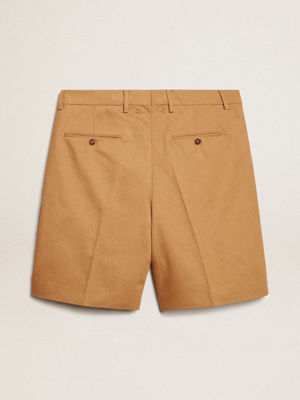 Golden Goose - Men's Bermuda shorts in beige cotton in 