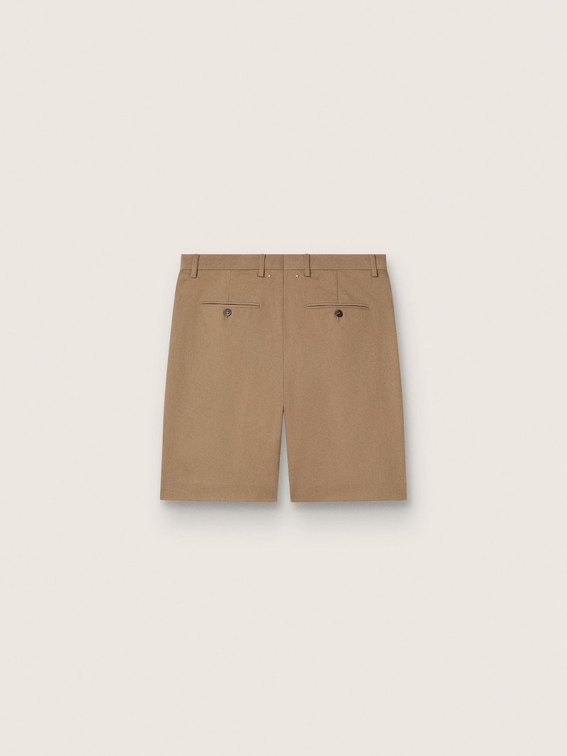 Golden Goose - Bermudas de hombre en algod&oacute;n de color beige in 