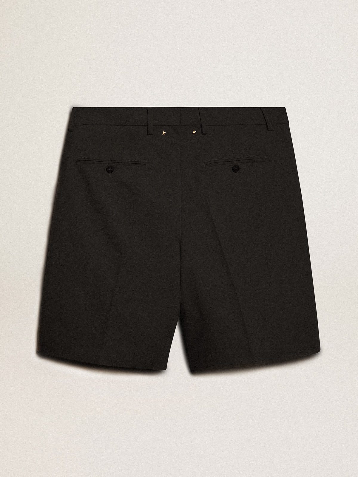 Golden Goose - Men's Bermuda shorts in black cotton in 