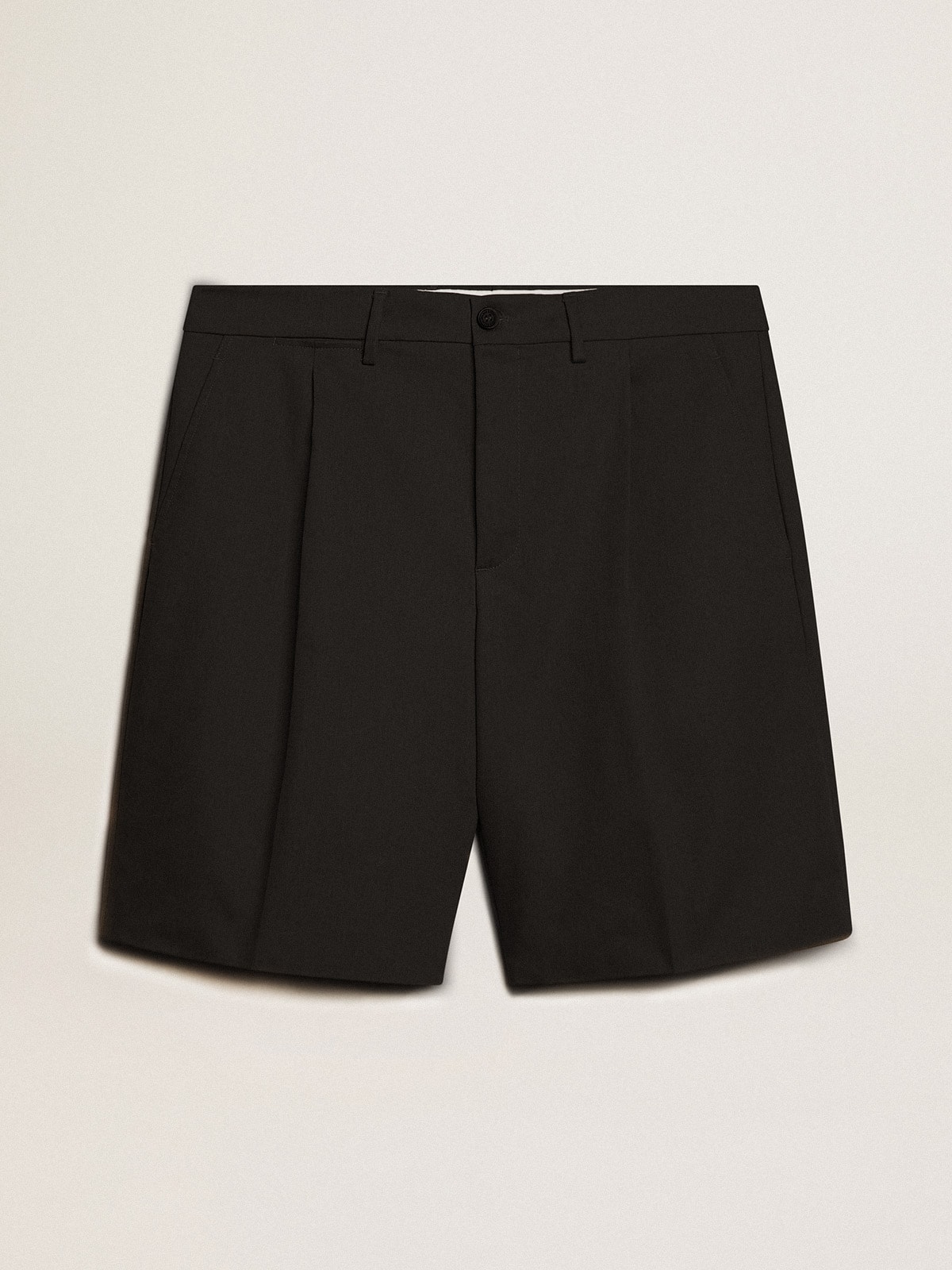 Golden Goose - Men's Bermuda shorts in black cotton in 