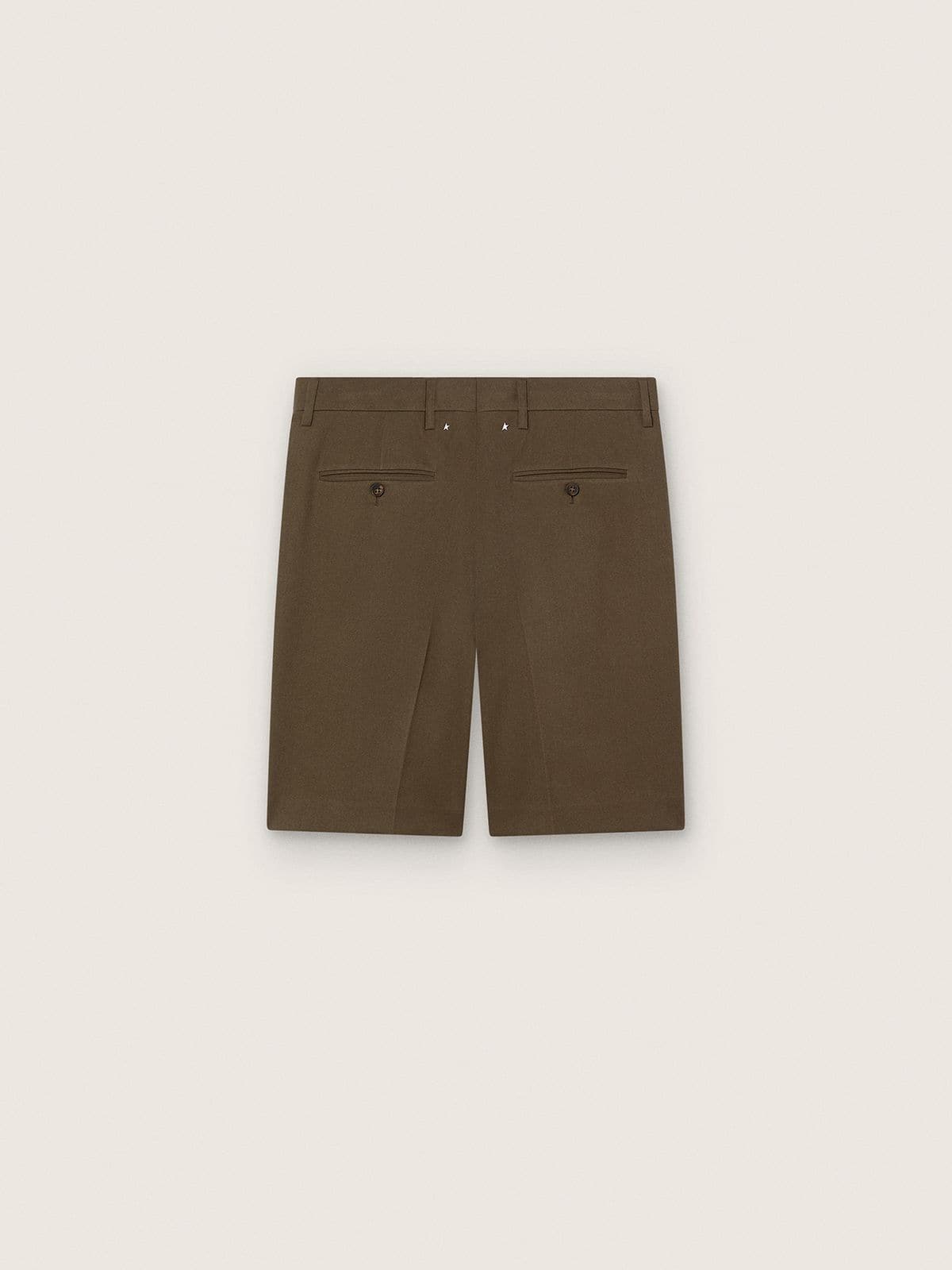 Golden Goose - Men&rsquo;s wool gabardine Bermuda shorts in 