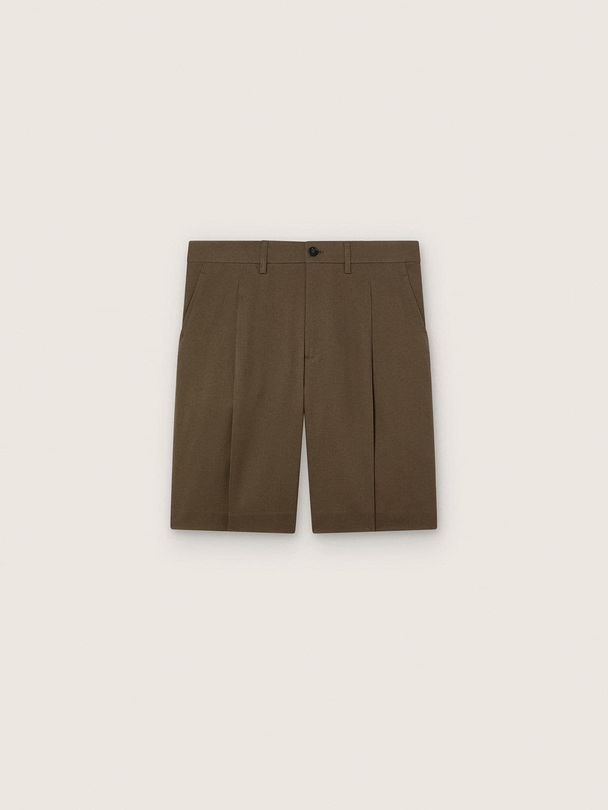 Golden Goose - Men&rsquo;s wool gabardine Bermuda shorts in 