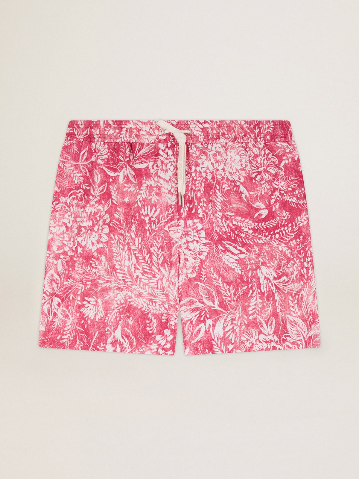 Golden Goose - Vintage red boxers with contrasting white print in 