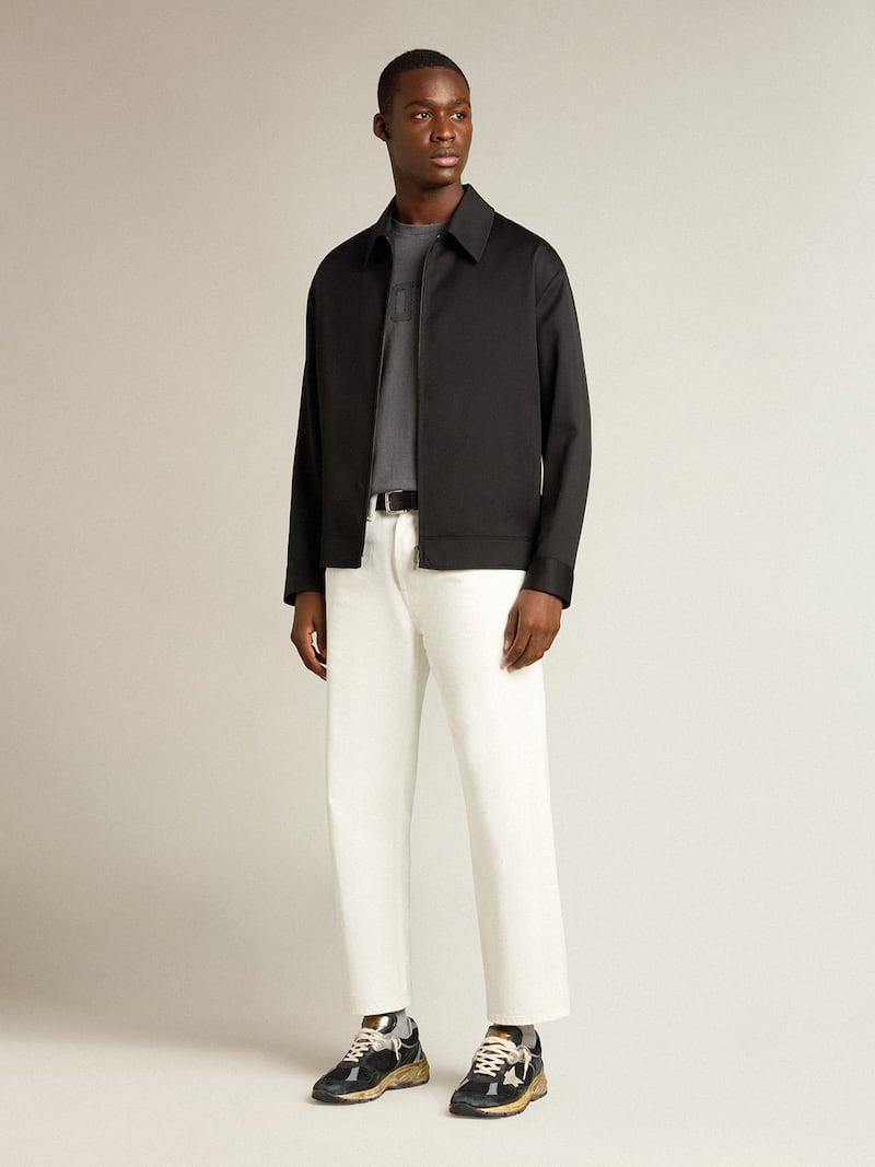 Golden Goose - Pantaloni bianchi da uomo in denim in 