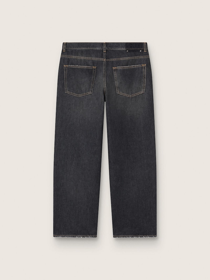 Golden Goose - Jeans neri da uomo dall'effetto stonewashed in 
