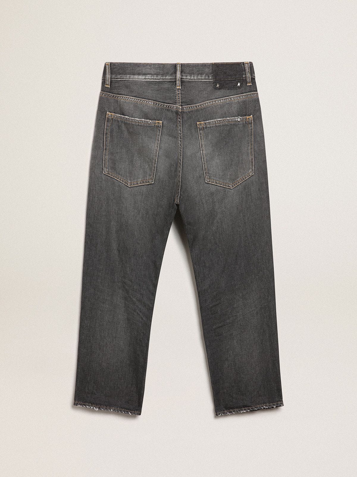 Golden Goose - Men&rsquo;s stonewashed-effect black jeans in 