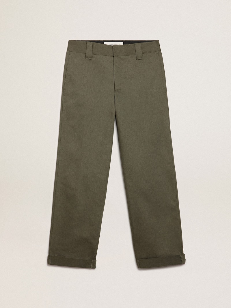 Pantalon chino Golden Collection vert militaire