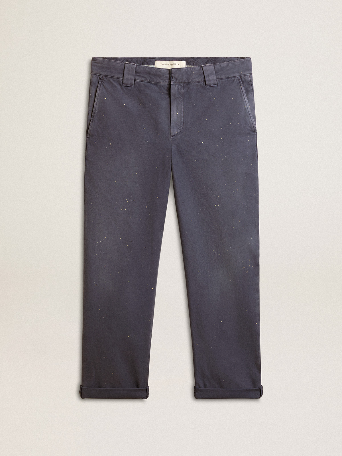Pantalon chino homme couleur bleue — Golden Goose