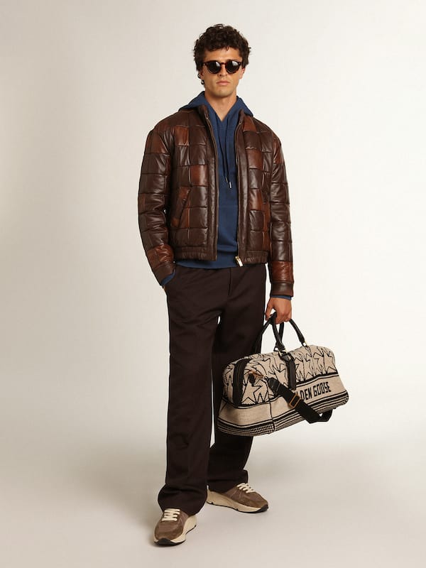 Golden Goose - Men's bomber jacket in leather in 