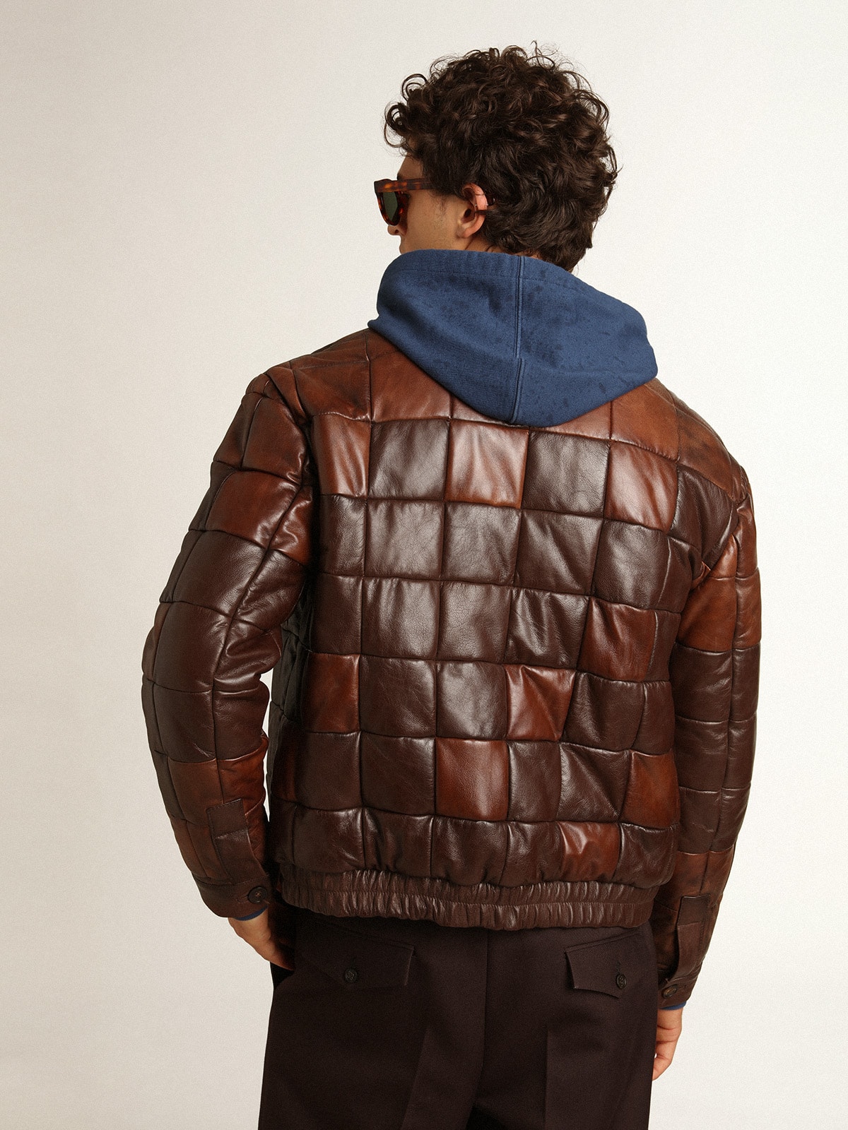 Golden Goose - Chaqueta bomber de piel para hombre in 