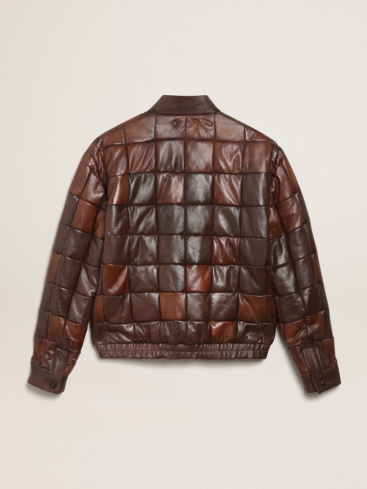 Golden Goose - Jaqueta bomber masculina de couro in 