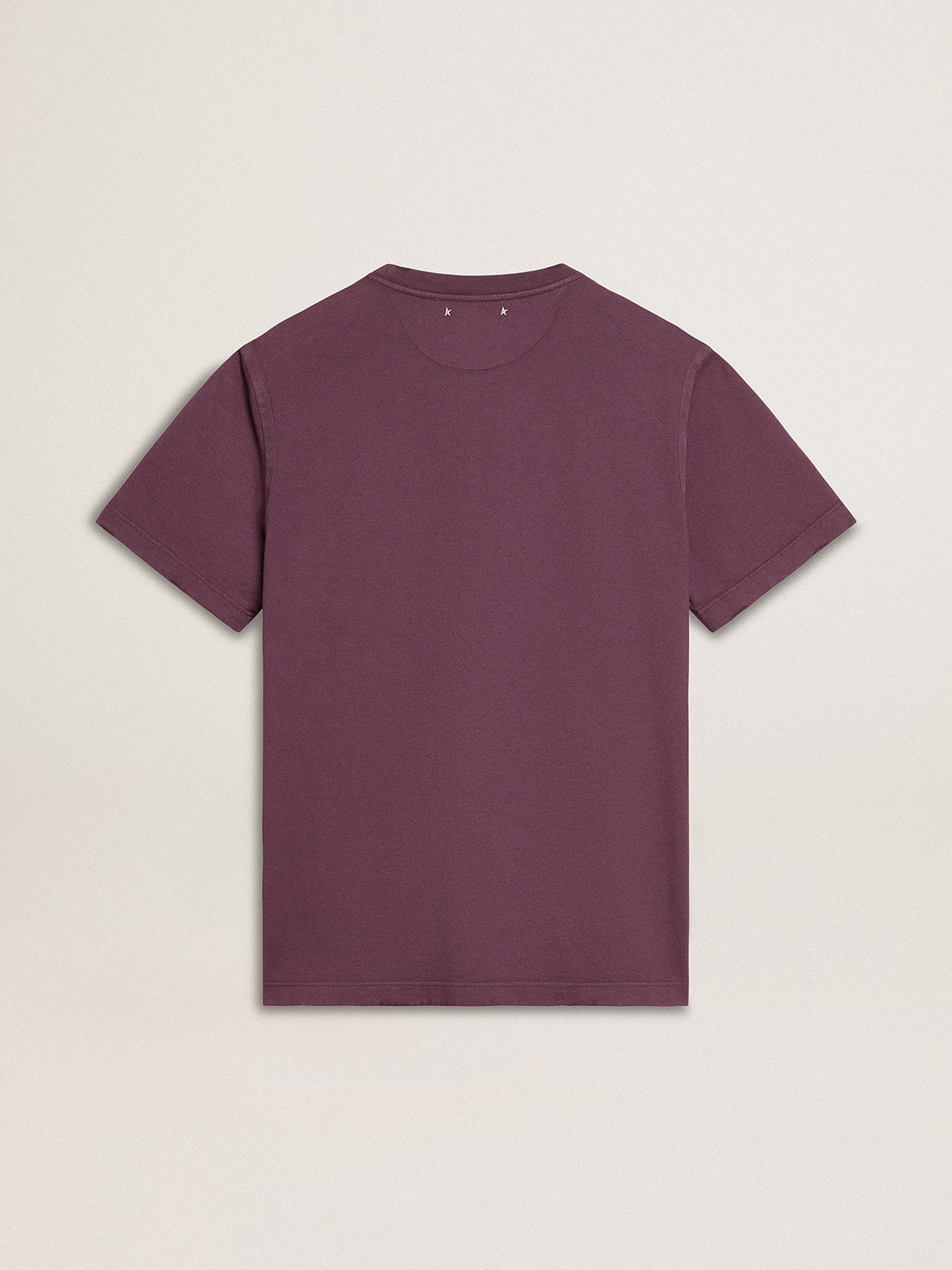 Golden ｜ (GMP01220 P001857 90482) Men's blue T-shirt with white print