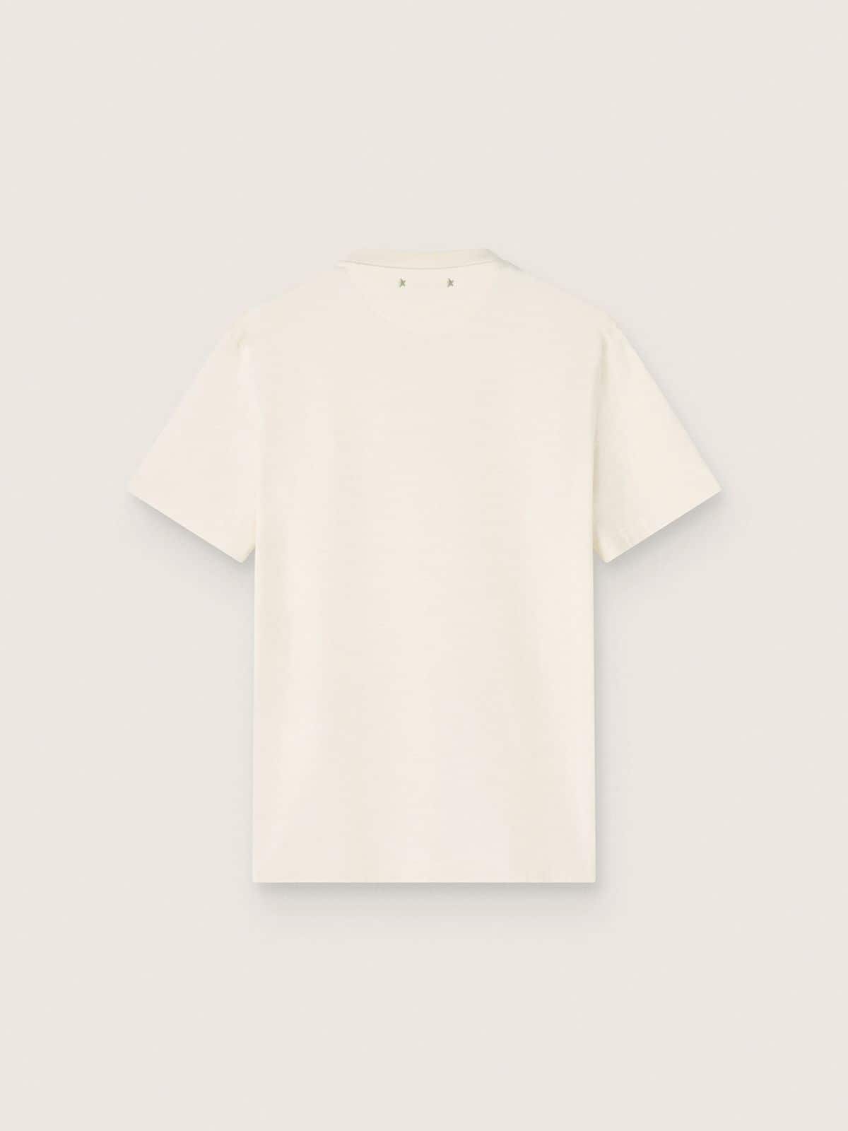 Tシャツ メンズ コットン（ホワイト） ロゴプリント