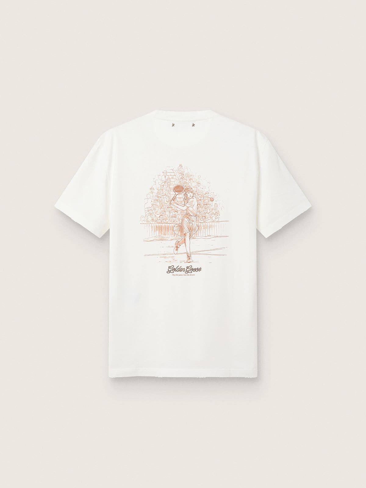 T-shirt donna con stampa sul retro
