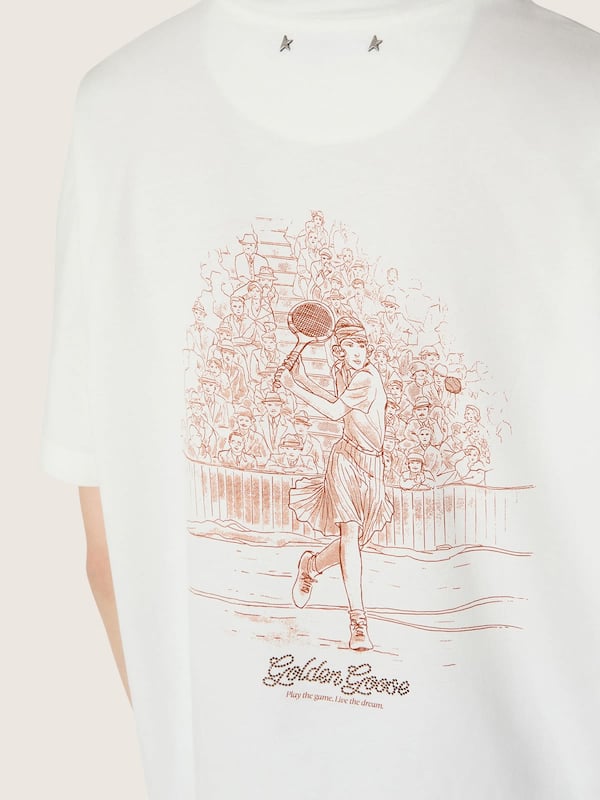 Golden Goose - T-shirt femme avec imprim&eacute; dans le dos in 