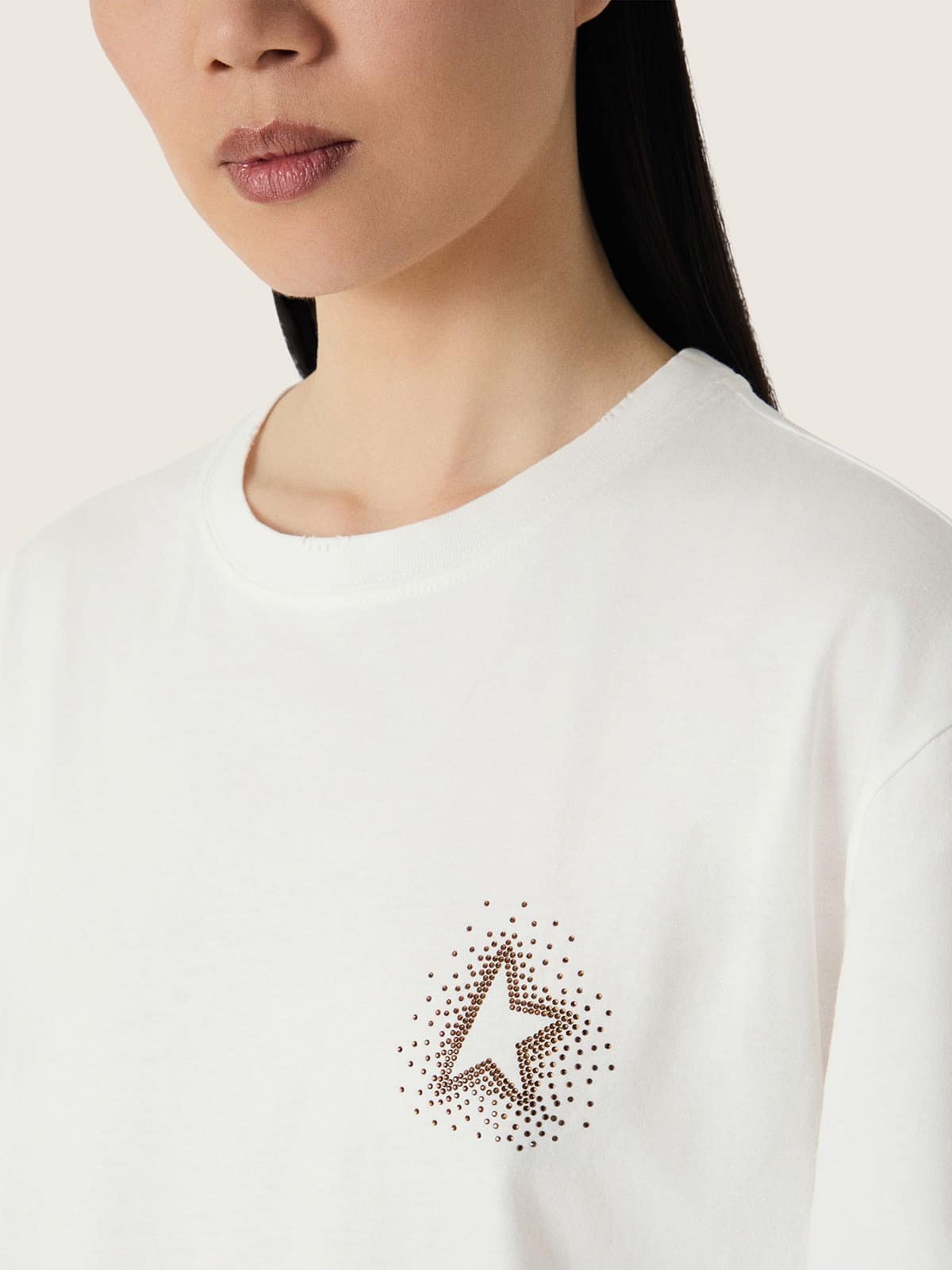 Golden Goose - Women&rsquo;s T-shirt with print on the back in 