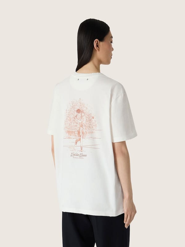Golden Goose - T-shirt femme avec imprim&eacute; dans le dos in 