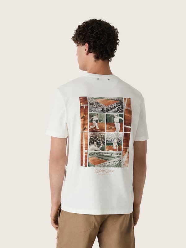 Golden Goose - Men&rsquo;s T-shirt with print on the back in 