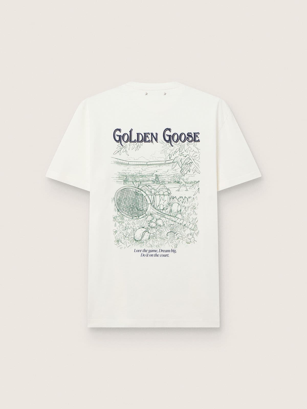 Golden Goose - Camiseta de hombre con estampado en la espalda in 