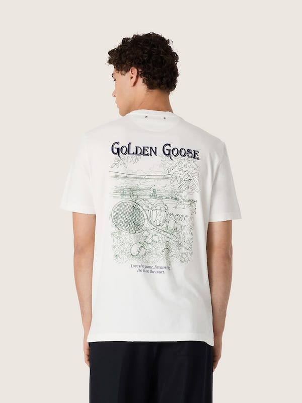 Golden Goose - Camiseta de hombre con estampado en la espalda in 