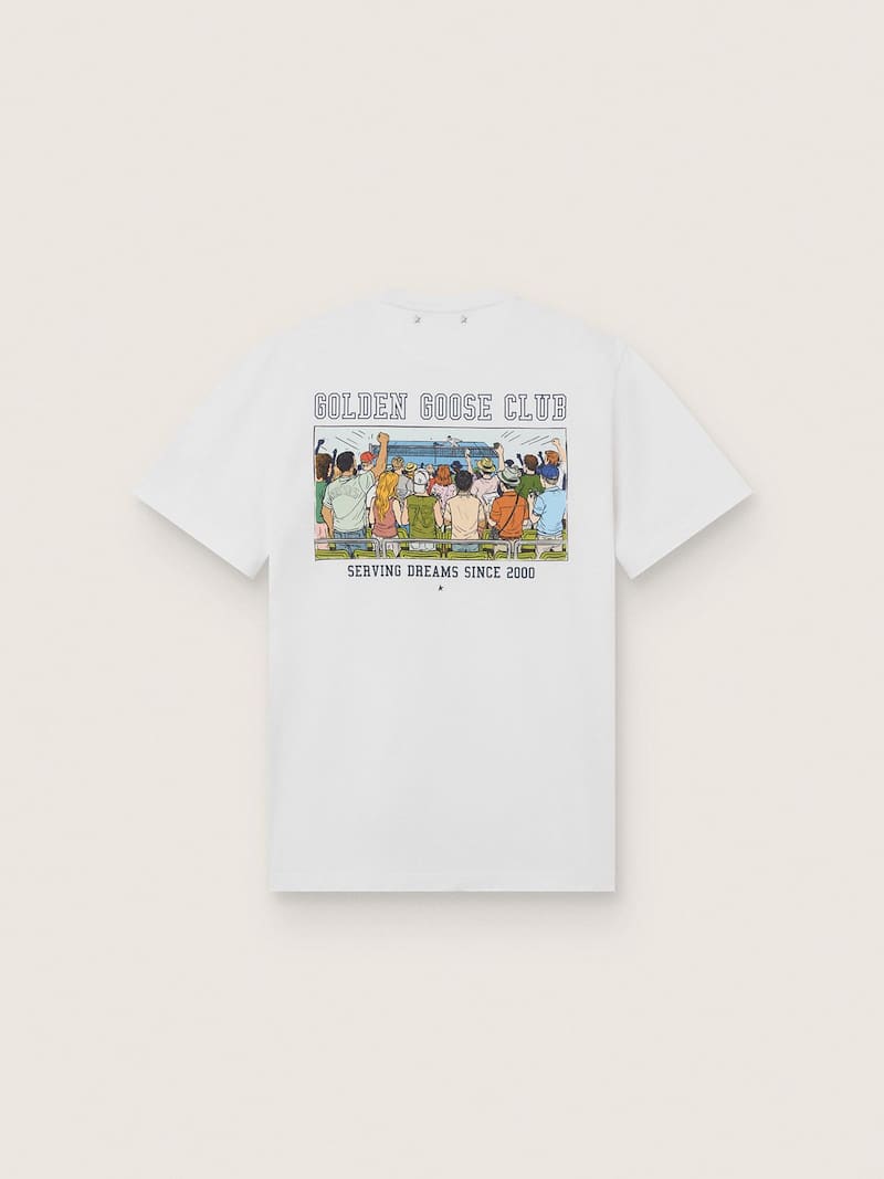 Golden Goose - T-shirt homme avec imprim&eacute; dans le dos in 