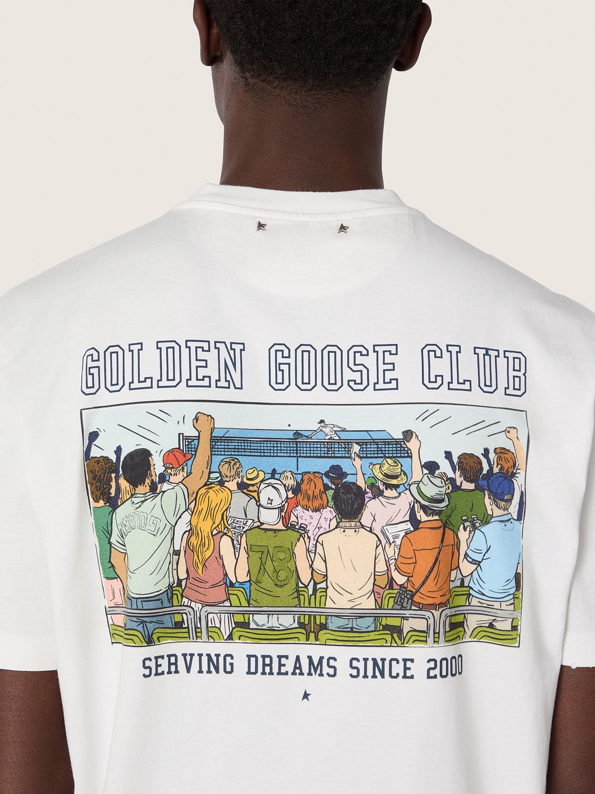 Golden Goose - Men&rsquo;s T-shirt with print on the back in 