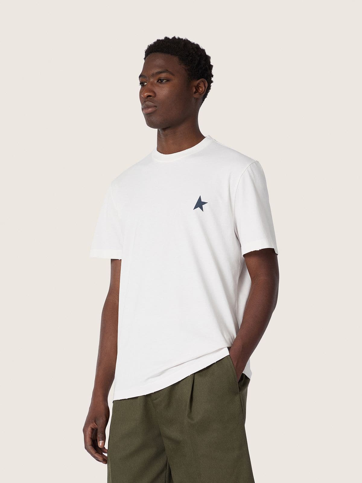 Golden Goose - Men&rsquo;s T-shirt with print on the back in 