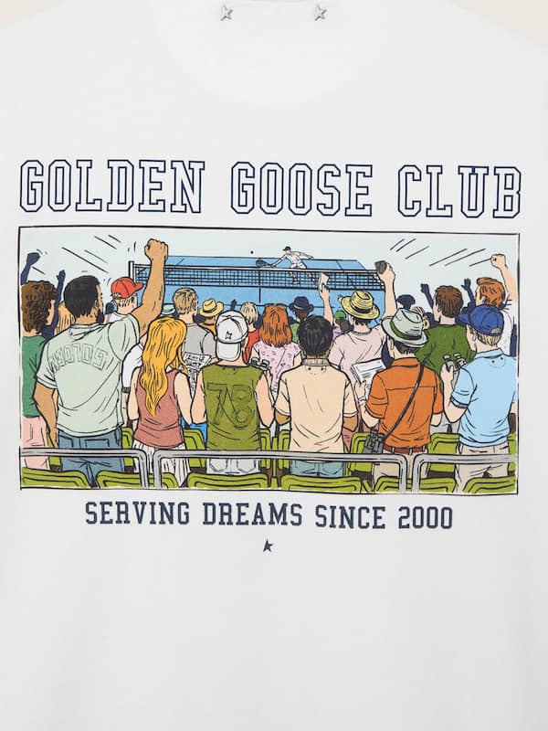 Golden Goose - Men&rsquo;s T-shirt with print on the back in 