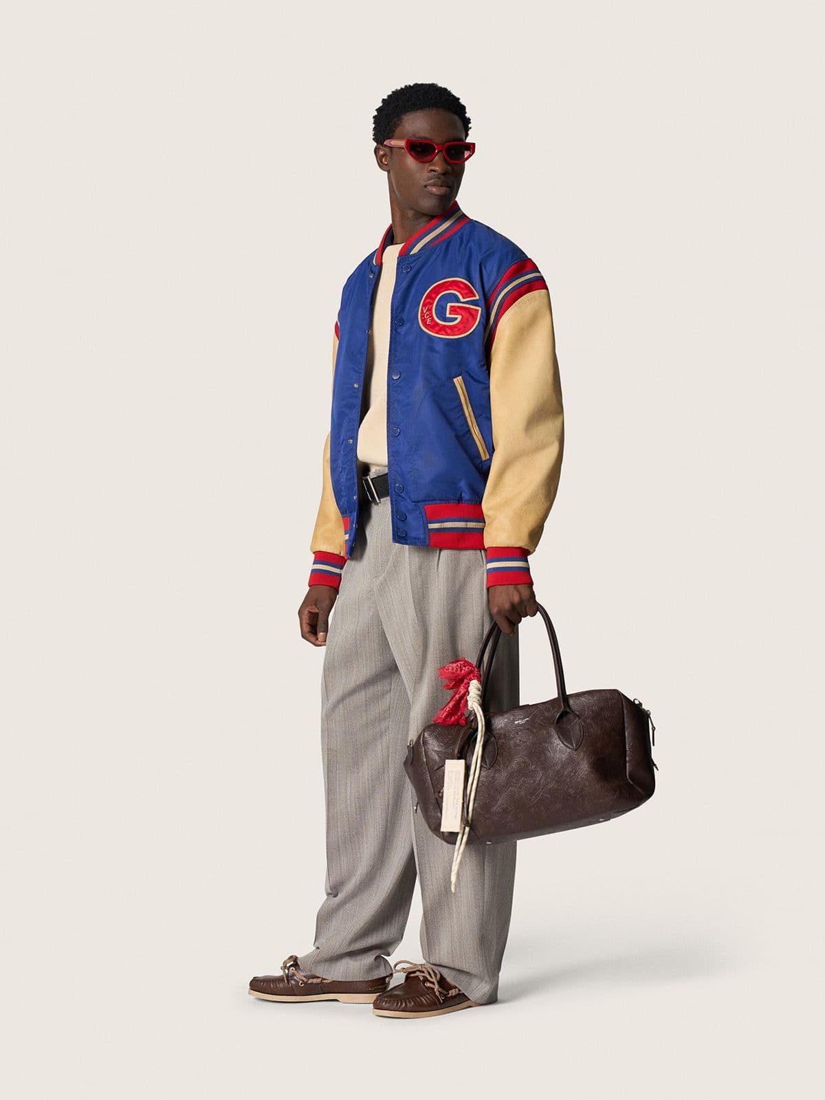 Golden Goose - Polo de manga corta de hombre en lana merina de color azul marino in 