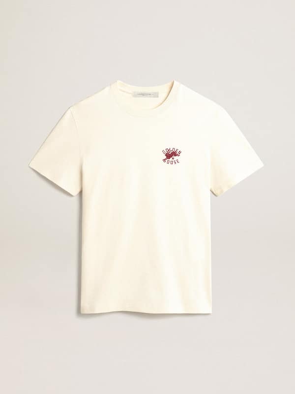 T-shirt blanc caract&eacute;ristique homme avec logo CNY