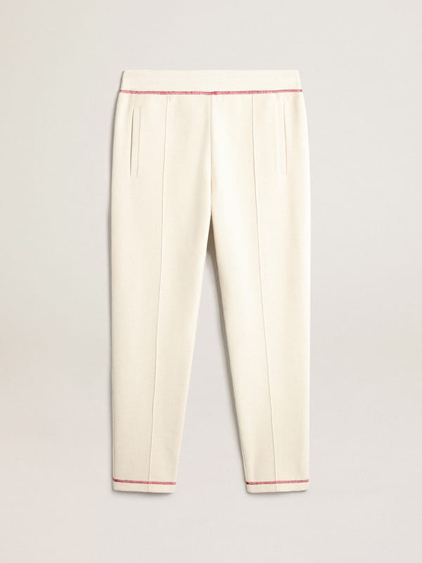 Pantalon de jogging blanc caract&eacute;ristique homme avec logo CNY
